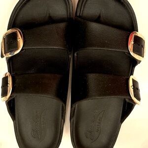 Skechers Women's FOAMIES Arch Fit Cali Breeze Gold Star Slide